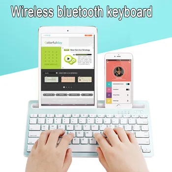 

Portable 78 key Wireless Bluetooth Keyboard For Tablet Laptop Smartphone iPad Support IOS Android System Phone Universal