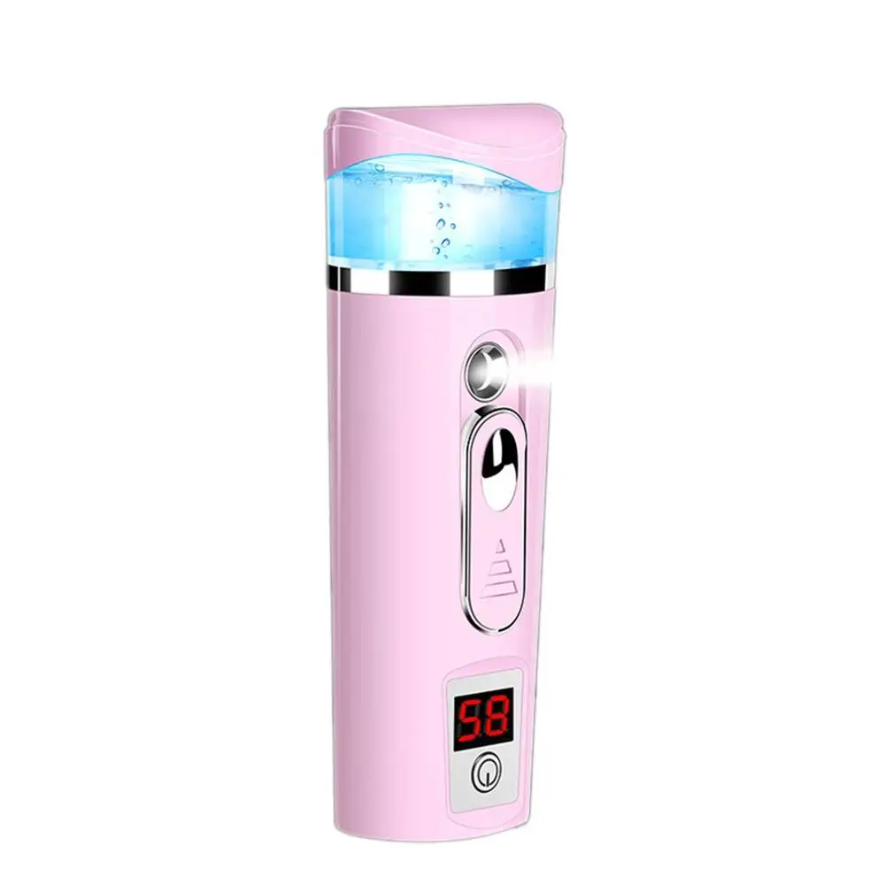 30ml water tank Паровой нано-спрей для лица, холодный спрей, машина для определения влажности кожи, инструмент для красоты, увлажнение лица, артефакт, USB внешний аккумулятор - Цвет: 30ml water tank