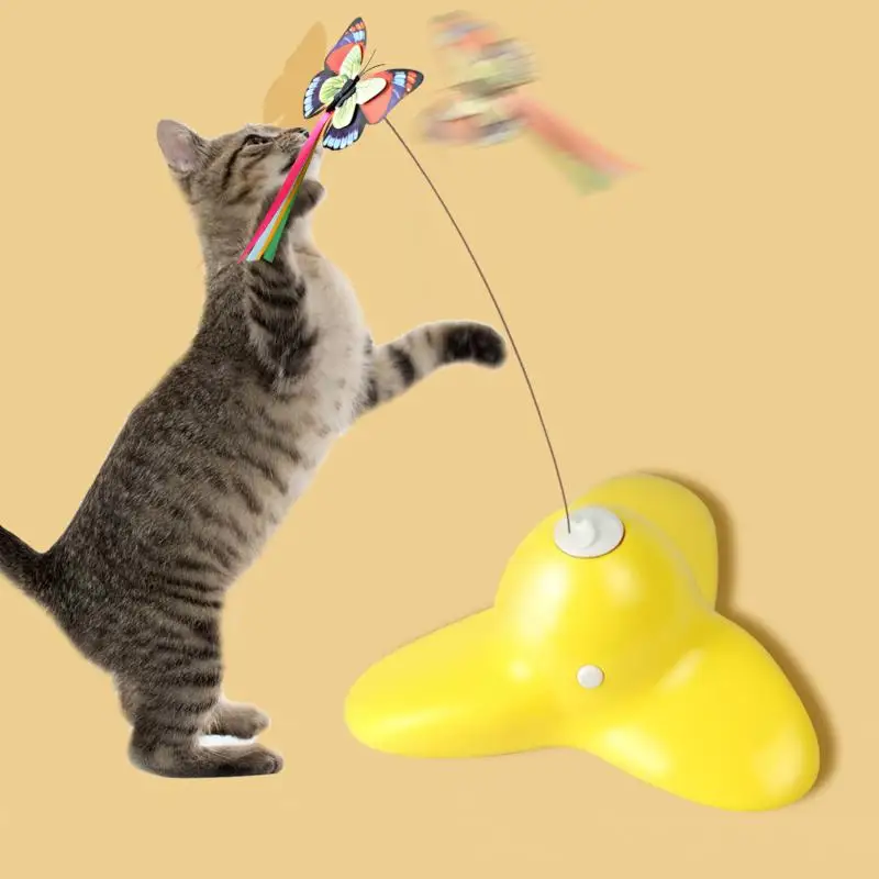 NEW Arrival Butterfly Flying Electric Funny Dog Cat Toys Pet Seat