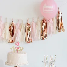 Рождественская вечеринка по случаю Дня рождения, праздник Venue декоративные Бумага Ленточки витрина декоративная стойка для фотоаппарата брак дома Одев