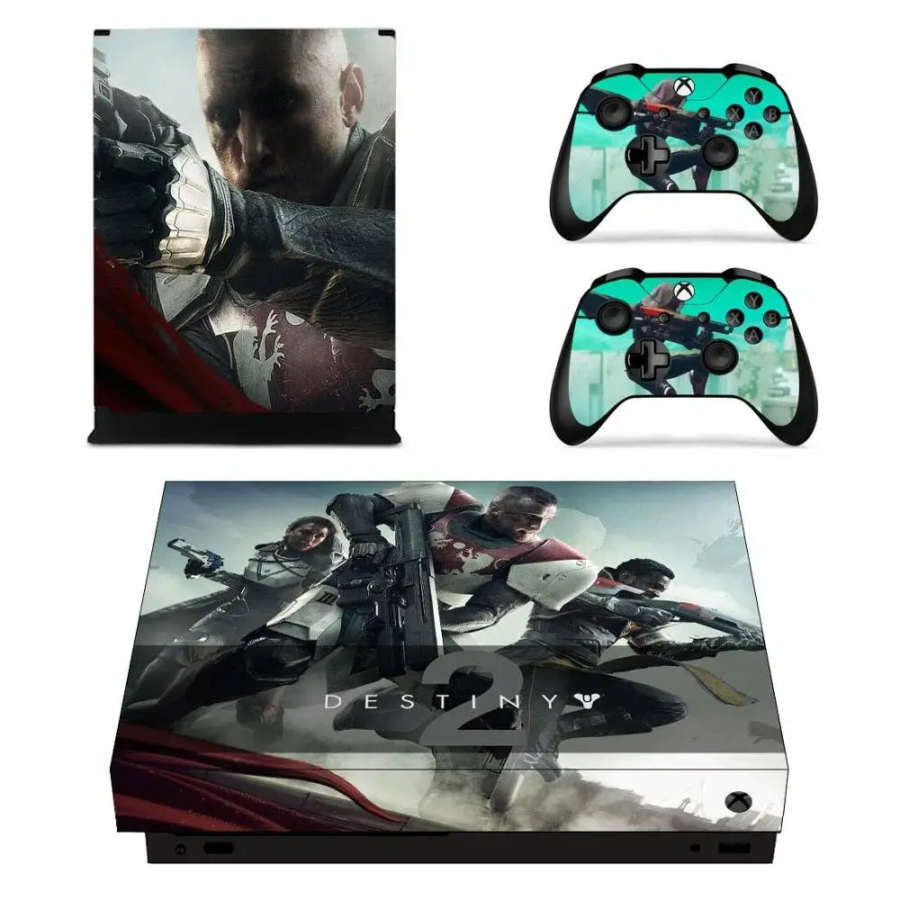 YSX1X0342 Destiny 2 Стикеры s для Xbox One X из винила и кожи Стикеры наклейки для домашнего декора для Xbox one X Xbox Slim консоли пульты дистанционного управления скины - Цвет: YSX1X0342