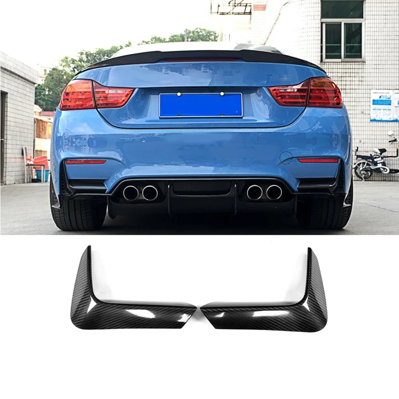 Carbon Fiber Rear Bumper Diffuser Lip Splitters Lower Corner Spoiler Covers for BMW F80 M3 F82 F83 M4 4 Door 2 2014 - 2019 | Автомобили и