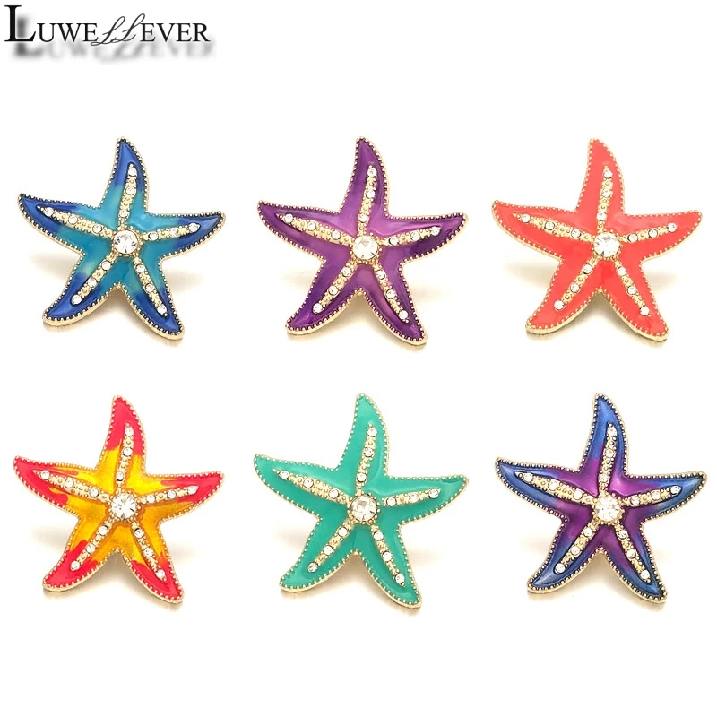 Металлические кнопки для браслета Starfish w464 18 мм 40 сменные украшения аксессуары