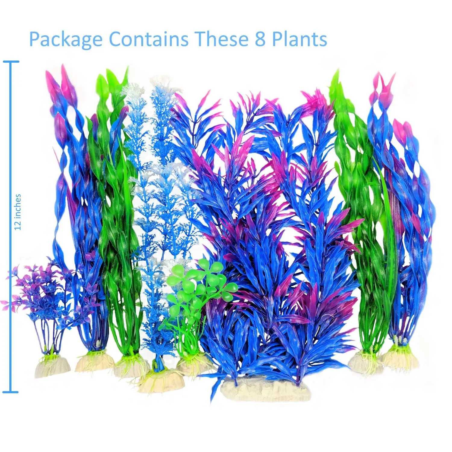 Аквариумные Ландшафтные украшения модель водных растений искусственное растение украшение для аквариума пластиковая водная установка 8-смешанные водные P