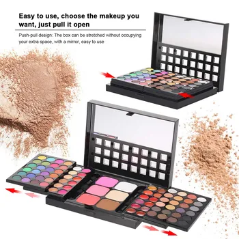 

Anself All-in-one Eyeshadow Palette Make Up Kits 78 colors Eye Shadow Set Concealer Blush Powders Lipsticks Eye Cosmetic Pigment