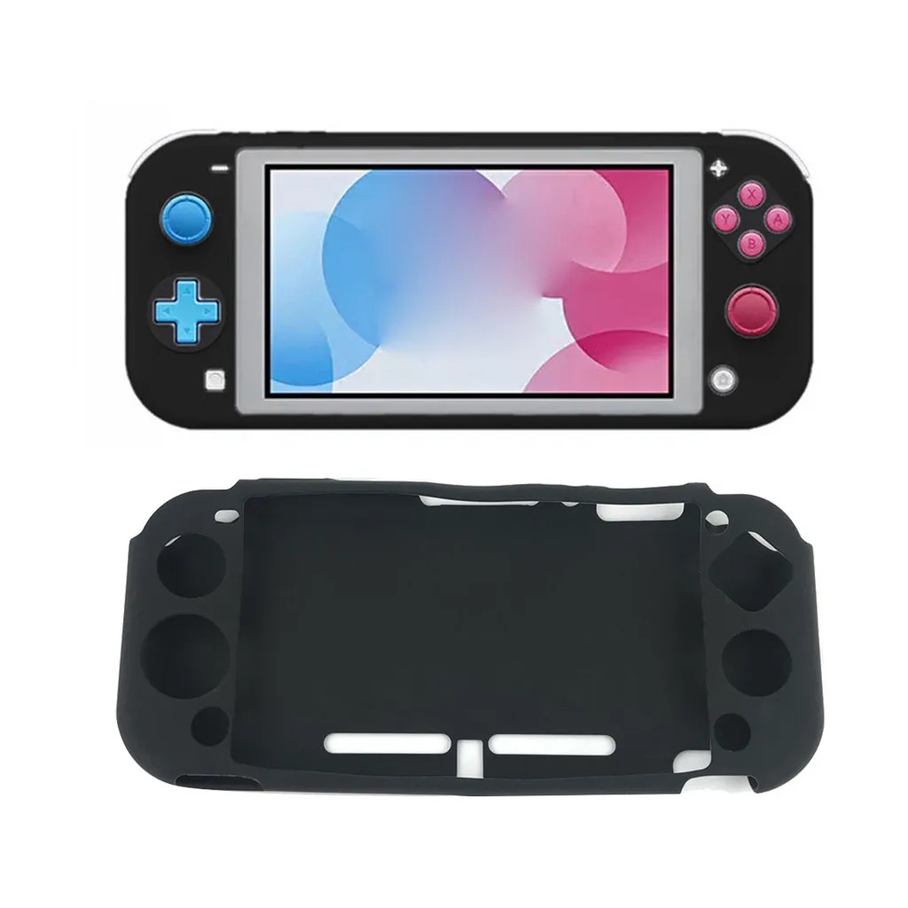 Силиконовый защитный чехол для консоли Switch Lite Черный белый камуфляж контроллер геймпад детский подарок# G20