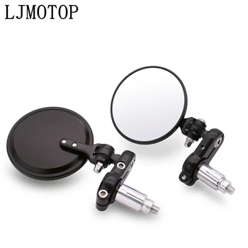 

Universal Motorcycle Mirrors 3 Inch Round Folding Bar End Side Mirror for KTM Duke 200 RC200 Duke 390 RC390 Duke 125 RC125