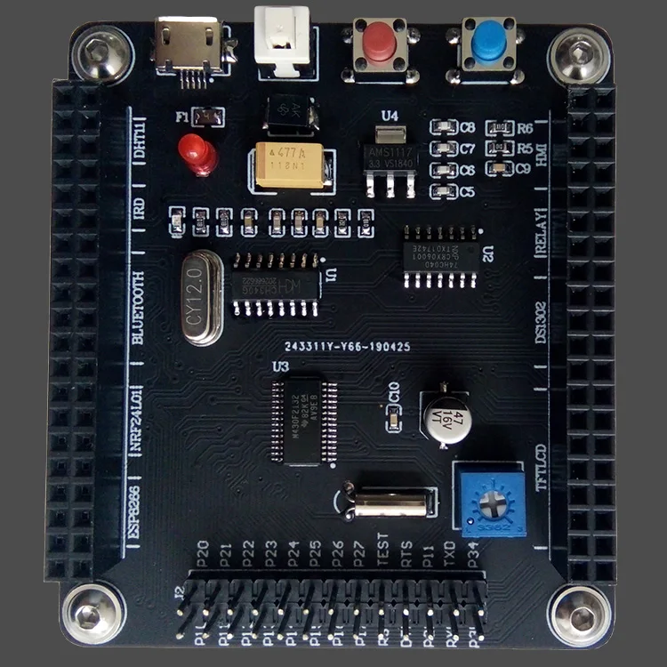 MSP430F2132 макетная плата MSP430 учебная плата с линией USB скачать BSL загрузчик
