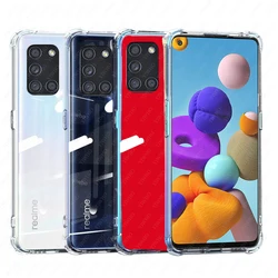 Clear Silicone TPU Phone Case - Slim Transparent Protective Cover - A21S (Clear)