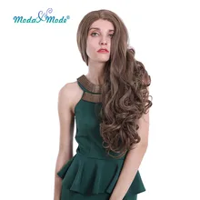 Moda& Mode волосы 2" Длинные глубокая волна синтетический парик фронта шнурка блонд парики на каждый день естественная линия волос для женщин термостойкие