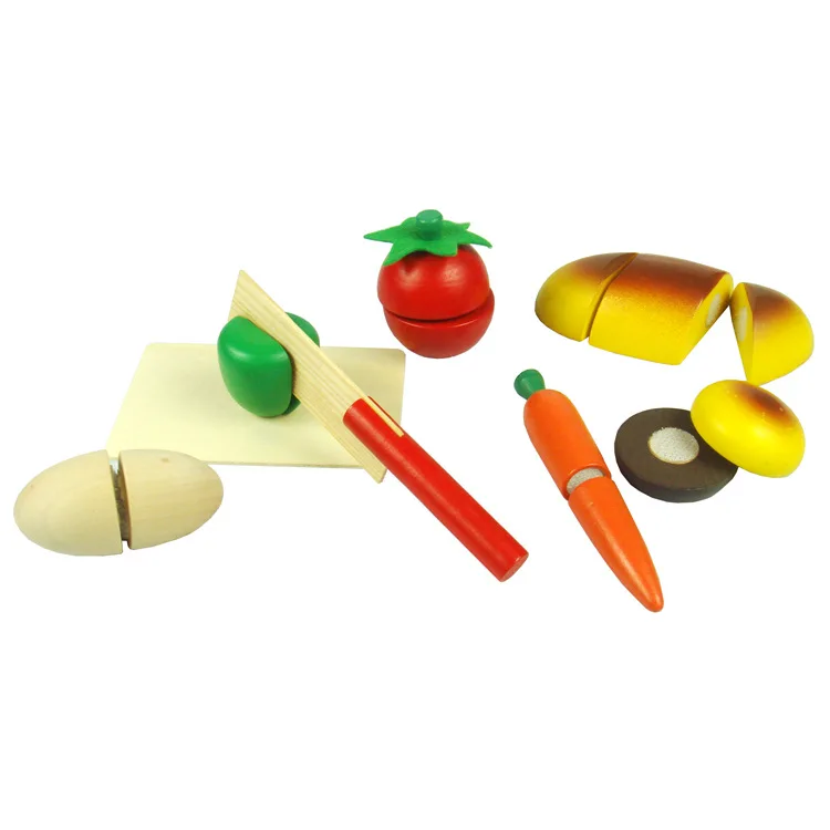 

Wooden Box Fruit Cutting Children Slicer Fruit & Vegetable Baby Early Educational Teaching Aid Cutting up Vegetables Toy