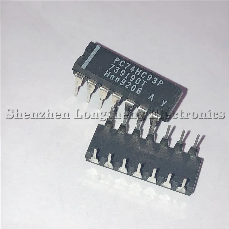 10 шт./лот новый HD74HC93P SN74HC93N 74HC93 DIP14 4-битный двоичный счетчик делитель | Электронные