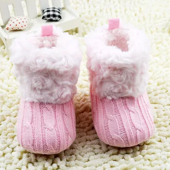 

Fantastic Infant Baby Crochet Knit Boots Booties Toddler Girl Winter Snow Crib Shoes