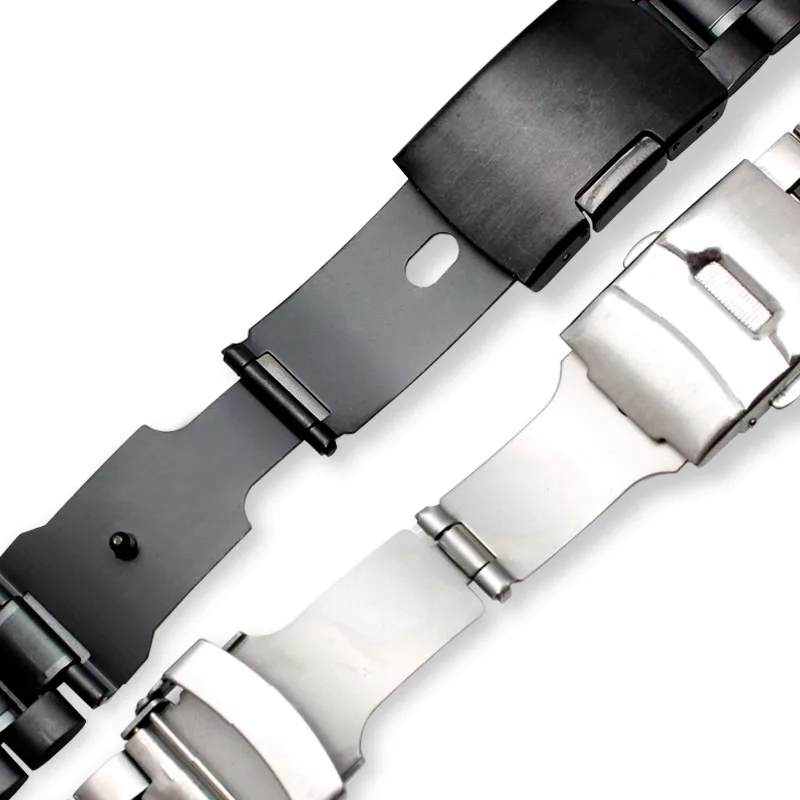 Pulseira de Relógio de para G-shock Gst-b200 Gst-b200d Series Pulseira de Relógio Masculina 24x16 mm Lug End Prata Pulseira Preta Aço Inoxidável - Image 5