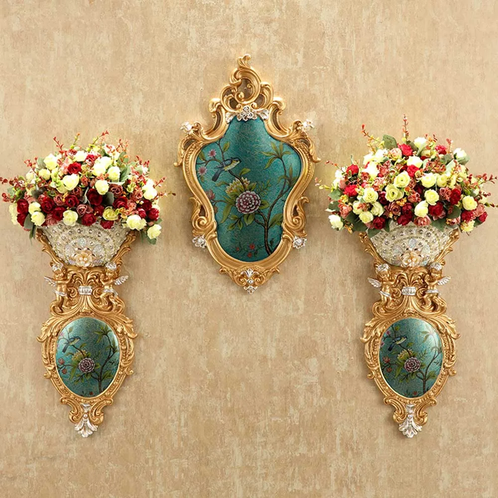 

European flower angel wall hanging vase home wall creative flower pot pendant restaurant wall decoration