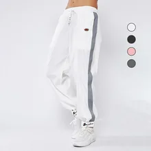 Женские штаны для фитнеса, спортивные штаны для бега, дышащие тренировочные штаны для бега, спортивные штаны на шнурке