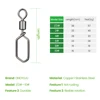 DNDYUJU 20pcs Hooked Snap Pin Stainless Steel Fishing Barrel Swivel Safety Snaps Hook Lure Accessories Connector Snap ► Photo 2/5