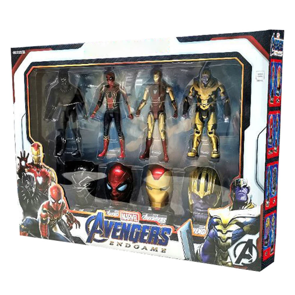 

Disney Marvel superhero Avenger Iron Man Thanos Action Figure Toy PVC Collectible Transformation Model Toys For Children 18CM