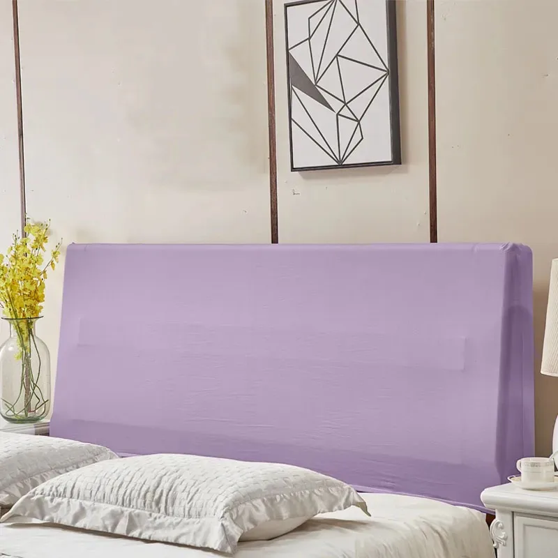 

High Elastic Headboard Dust Cover Solid Color Bed Back Case Modern Simple Bedside Cover All-Inclusive Breathable Bed Head Cover