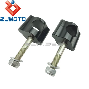 

Black Motorcycle Aluminum 1" Handle Bar Clamp Riser 25mm Handlebar Risers For Honda Yamaha Suzuki Kawasaki Triumph Custom