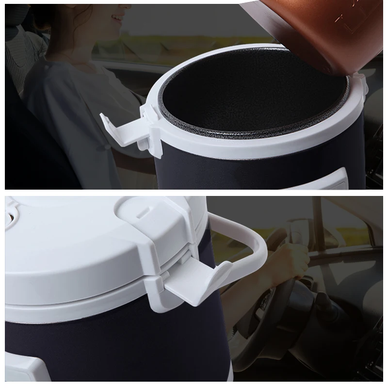 12V 24V Mini Car Rice Cooker 1.6L  car trucks electric soup porridge cooking machine food steamer warmer fast heating lunch box 2