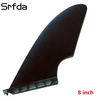 

srfda 8 Inch Single SUP Surfboard Fin Honeycomb Carbon Fiberglass Steel Rudder Fin Surfing Surf Fins New Arrival