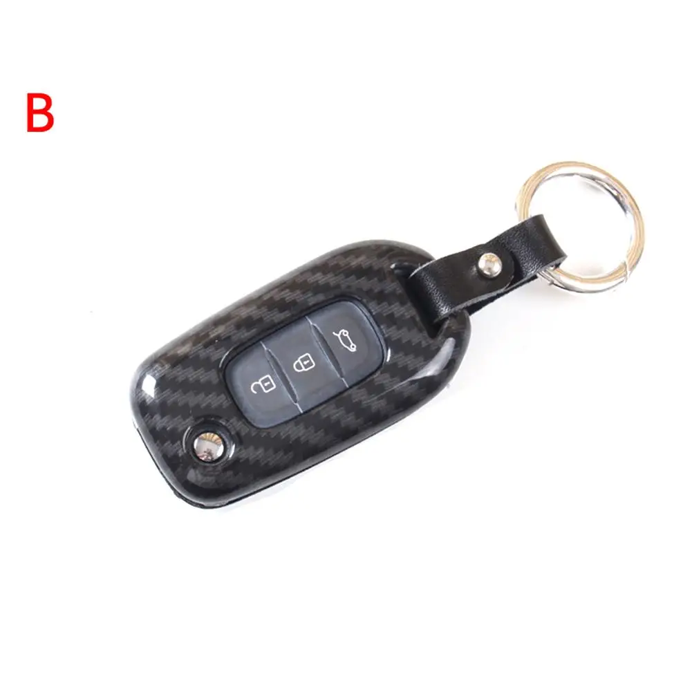 Автомобильный ключ крышка ABS углеродное волокно прочный ключ чехол Аксессуары для автомобильных ключей для Renault Koleos Автомобильный Стайлинг ключ оболочка