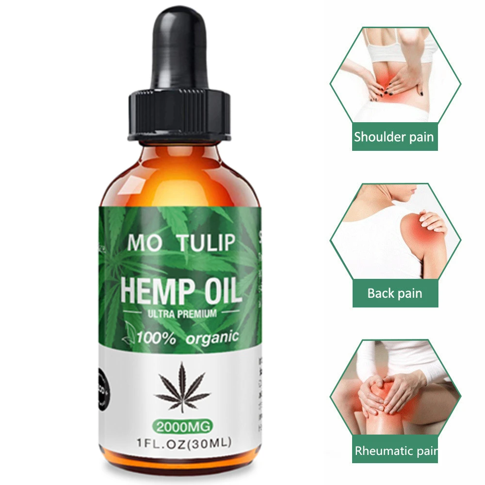 

MO TULIP Pure Body Massage Oil 100% Sleep Aid Anti Stress Extract Drops for Pain Anxiety & Stress Relief 2000mg Essential oils