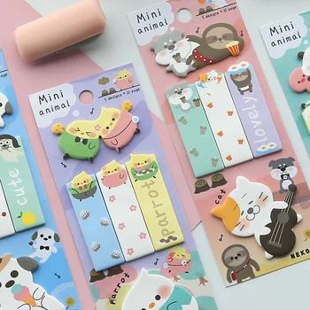 

Lovely Dog and Cat Animals Sticky Notes Cartoon Mini Post it Notes Memo Pad Escolar Papelaria Stationery