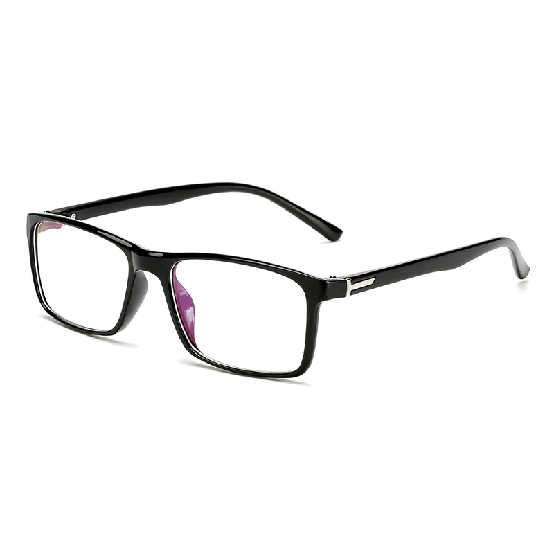 Ретро прямоугольные очки рамки Женские винтажные брендовые черные RedEyeglass мужские прозрачные линзы аксессуары Новинка - Цвет оправы: bright black