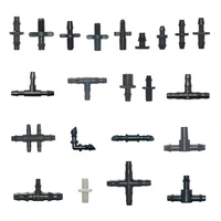 Garden Hose Connectors Barbed Tee Elbow Cross End Plug Coupling WDrip Irrigation System Atering Fitting For 3/5 4/7mm Hsse 1