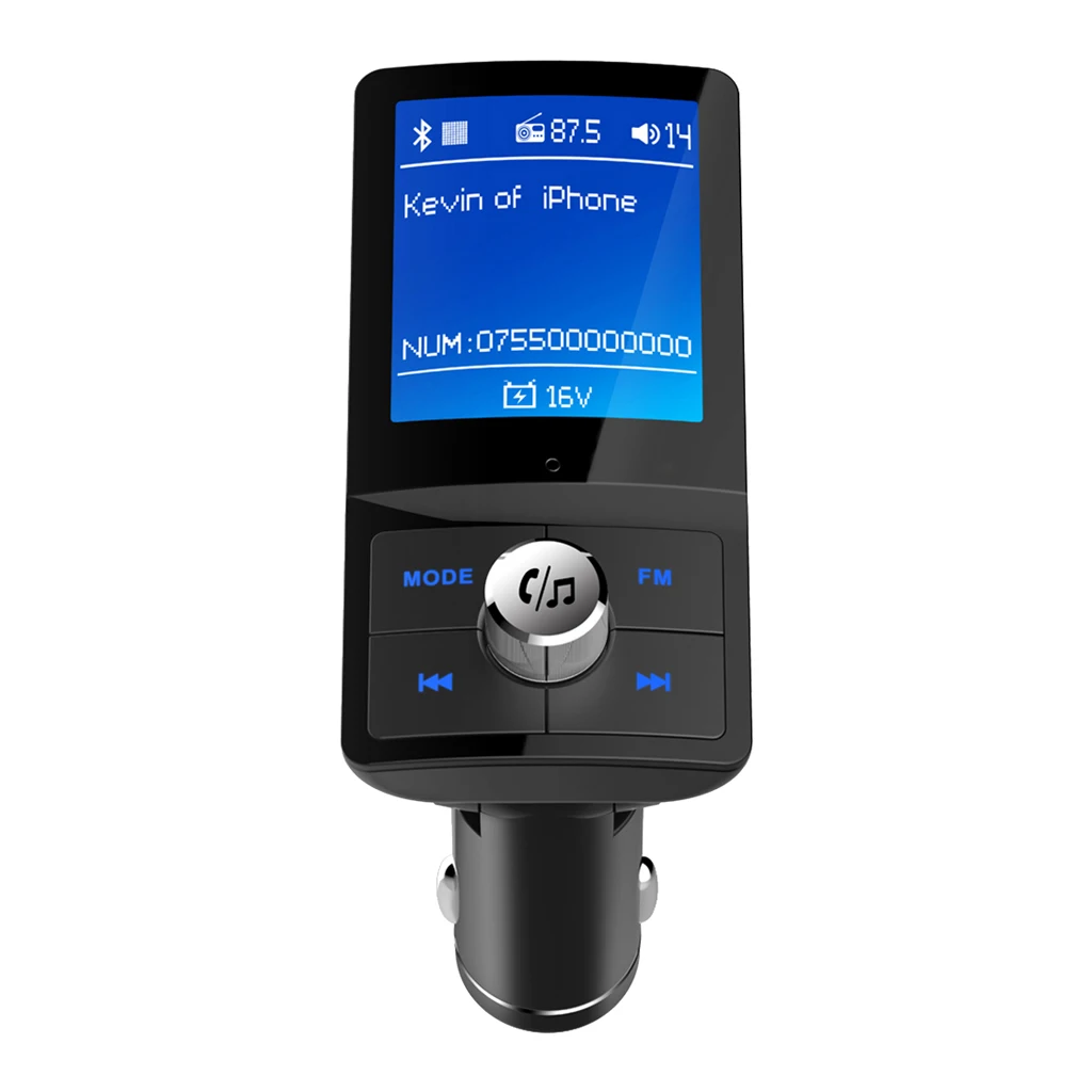 MagiDeal беспроводной Bluetooth Автомобильный MP3 fm-передатчик радио Dual USB 1,77 дюймов