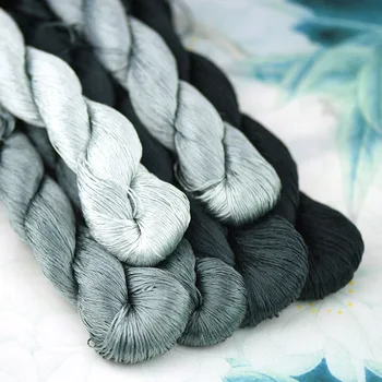 

1pcs/400m silk embroidery thread / 100% silk thread /hand embroidery embroider cross stitch/agate green/6 pure colors