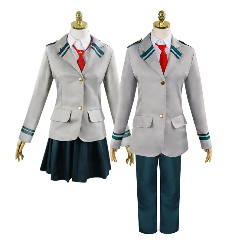 My Hero Academia Student Uniform Cosplay Ochaco Deku Costume Coat Pants Dress - my hero academia school uniform roblox
