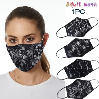 

Adult Fashion Lace Repeatable Mask Protection Washable Breathable Facemask Mascarilla Reutilizable Mondkapjes Herbruikbaar