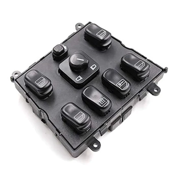 

Power Window Switch Car Durable Replacement Lifting Accessories Black Easy Install Button Door ABS For Benz 1998-2003 1638206610