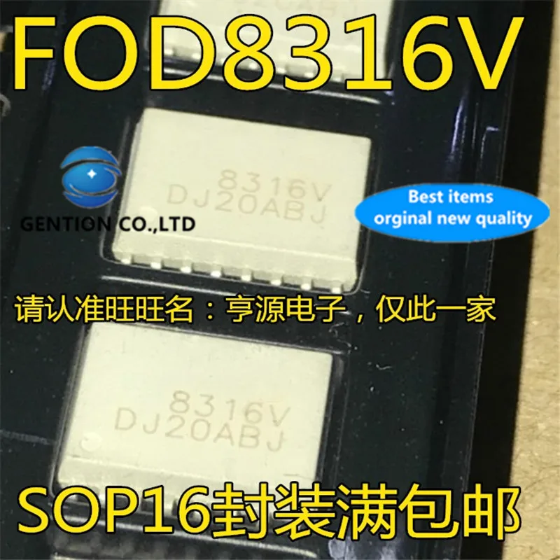 

10 шт., FOD8316R2V, FOD8316R2, FOD8316, FOD8316V, 8316 в, оптрон, IC в наличии, 100% новый и оригинальный