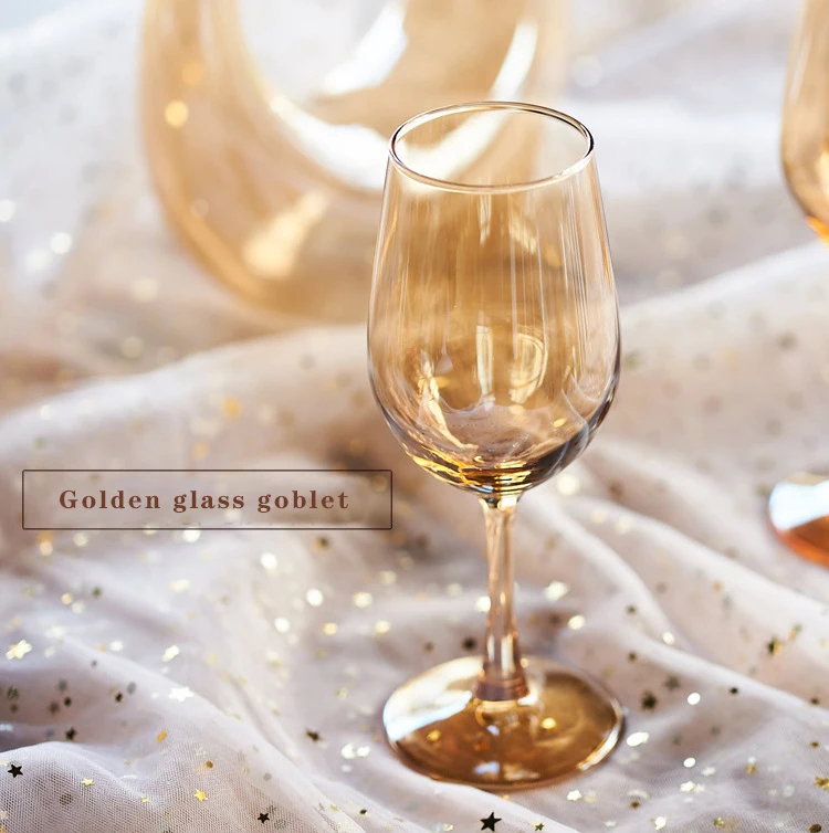Золотой Цвет Бокал Для Вина Кристалл красное вино бокал набор вина большой емкости бокал для вина и графин рюмка бокал для шампанского es