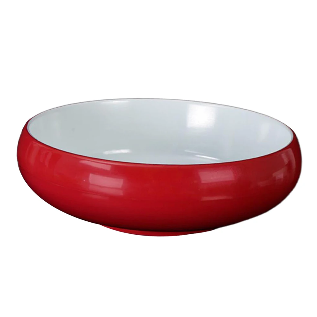 9.5'' Large Opening Melamine Soup Bowl Kitchen Salad Plates Anti-drop 2300ml