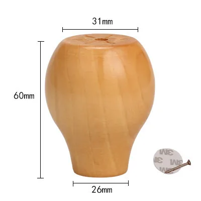 Solid Wood Furniture Heighten Legs Sofa Stool Increased Pad Bed TV Cabinet Coffee Table Round Heighten Feet Furniture Parts B3