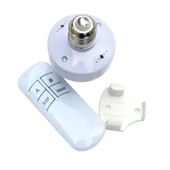 

E27 220V Wireless Remote Control Screw Lamp Bulb Base Cap Socket