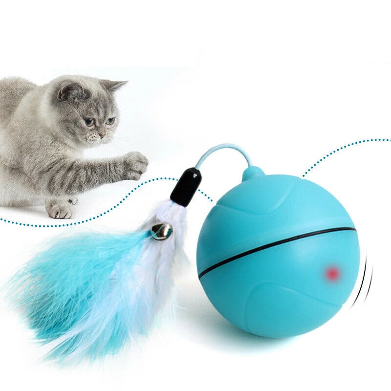 

Electric Rolling Ball Toys for Cats New USB Rechargeable Interactive Laser Magic Ball Toy with Laser Light Keep Your Pet Busy