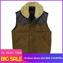 2020 Brown Men Japan Style Short Casual Leather Down Vest Goose Feather Genuine Cowhide Winter Warm Slim Fit Natural Vest