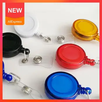 

1Pc Retractable Pull Badge ID Lanyard Name Tag Card Badge Chain Reels Ring Holder Student Random Clips Office School Key Co H0M3