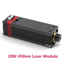 NEJE 20 Вт 450нм модуль лазерной трубки для NEJE MASTER лазерная гравировальная машина для оксида алюминия, гравировки металла, резки древесины