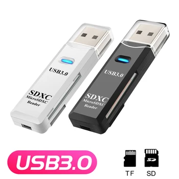 USB 3.0 마이크로 SD TF 카드 리더, 고속 멀티 카드 라이터 어댑터, 플래시 드라이브 노트북 액세서리, 2 in 1