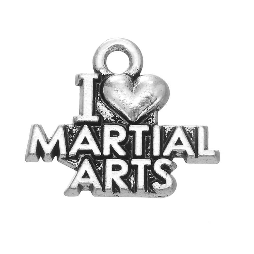 EUEAVAN 30 шт. соревновательные спортивные серии с надписью I LOVE KARATE Сейлор подвеска