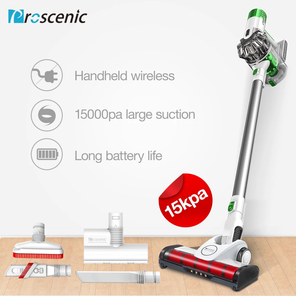 

Proscenic P9 Cordless Vacuum Cleaner 15000pa Powerful Suction Led Light Stick Handheld Portable Vacuum 2 in 1