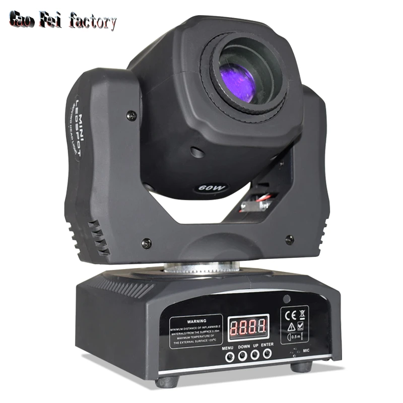 New Design Moving Head Led 60W Lyre Spot Light With Gobo 3 Face Prism Rotation Dj Stage Light