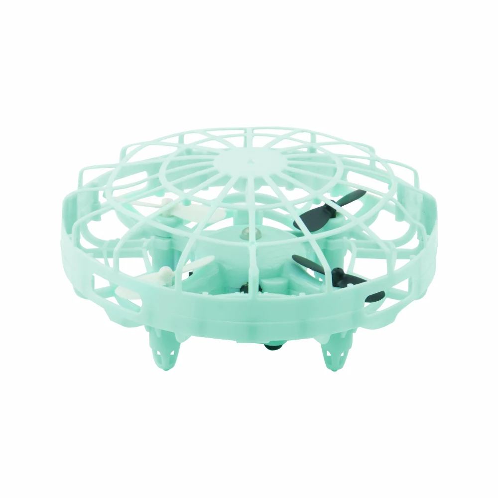 JDRC JD10  Mini Drone UFO Infrared Sensing Control Hand Aircraft Quadcopter Infraed Induction Intlligent Blue/Green RC Kid Toy